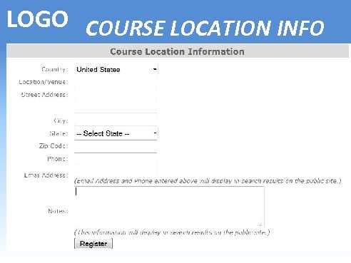 LOGO COURSE LOCATION INFO 