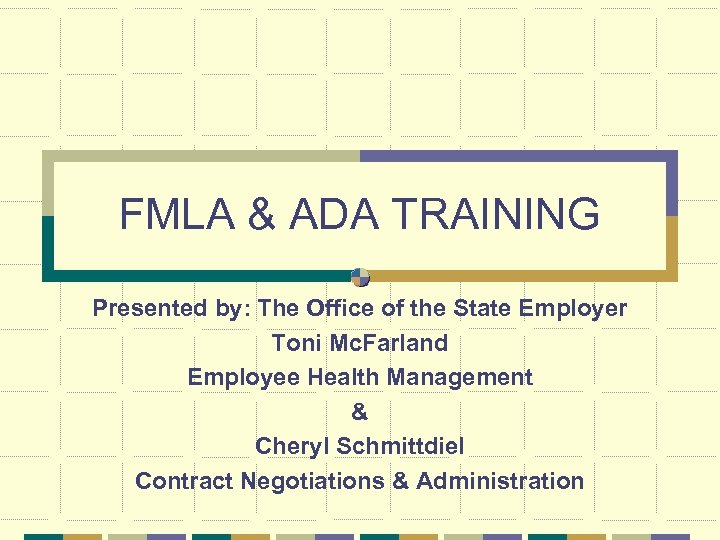 ada training for managers
