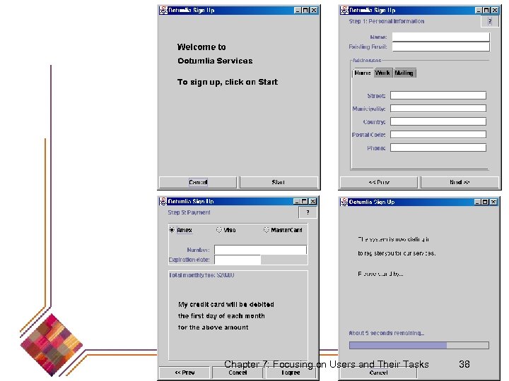 Chapter 7: Focusing on Users and Their Tasks 38 