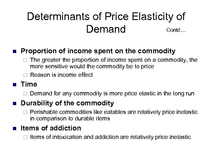 Elasticity Of Demand Lecture Plan N N