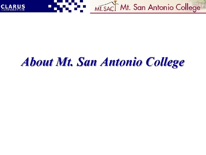 About Mt. San Antonio College 