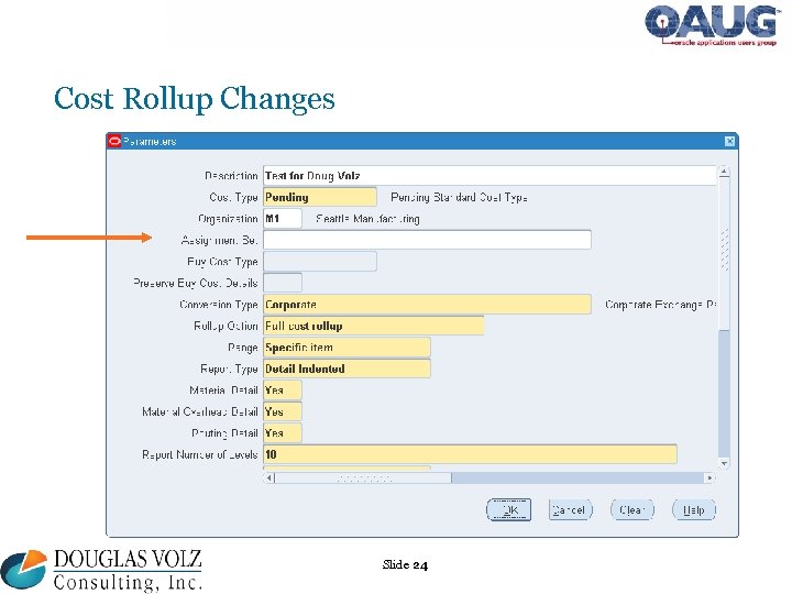Cost Rollup Changes Slide 24 