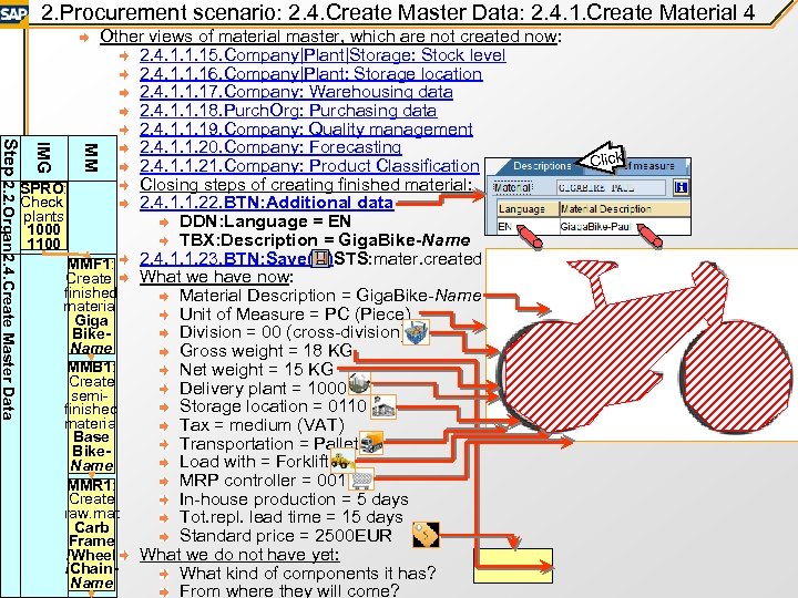 2. Procurement scenario: 2. 4. Create Master Data: 2. 4. 1. Create Material 4