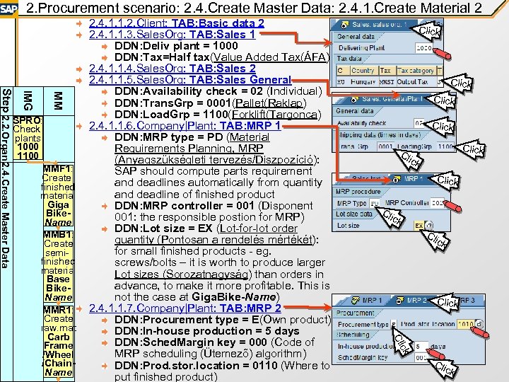 2. Procurement scenario: 2. 4. Create Master Data: 2. 4. 1. Create Material 2