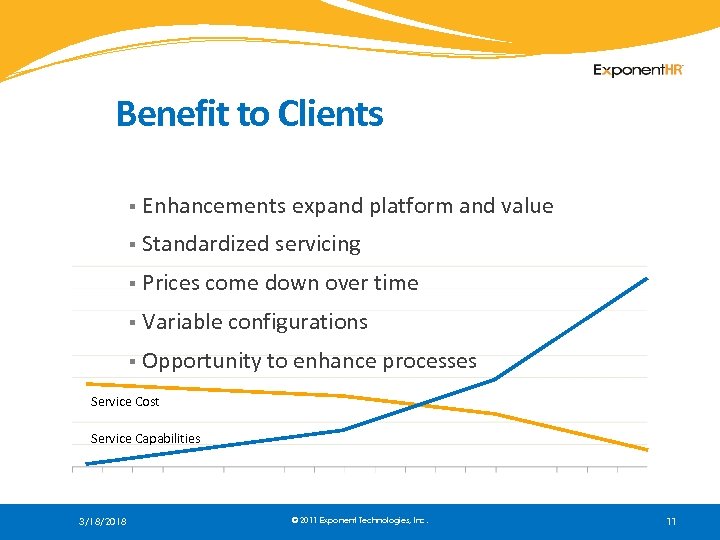 Benefit to Clients § Enhancements expand platform and value § Standardized servicing § Prices