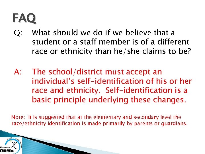 FAQ Q: What should we do if we believe that a student or a