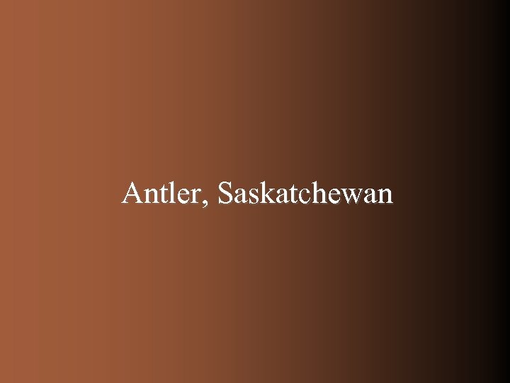 Antler, Saskatchewan 