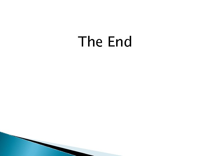 The End 