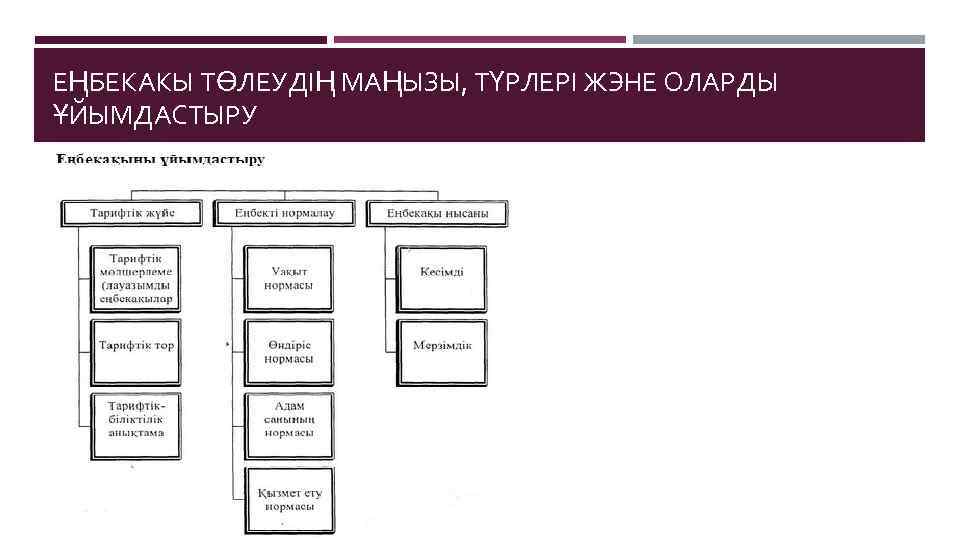 ЕҢБЕКАКЫ ТӨЛЕУДІҢ МАҢЫЗЫ, ТҮРЛЕРІ ЖЭНЕ ОЛАРДЫ ҰЙЫМДАСТЫРУ 