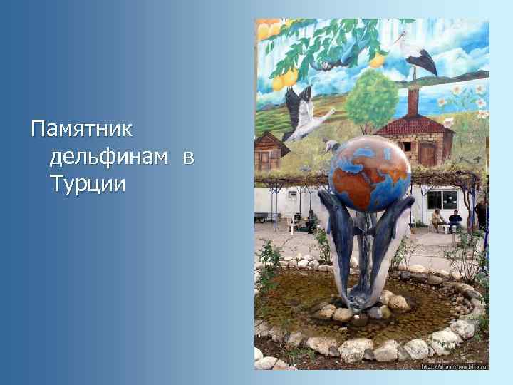 Памятник дельфинам в Турции 