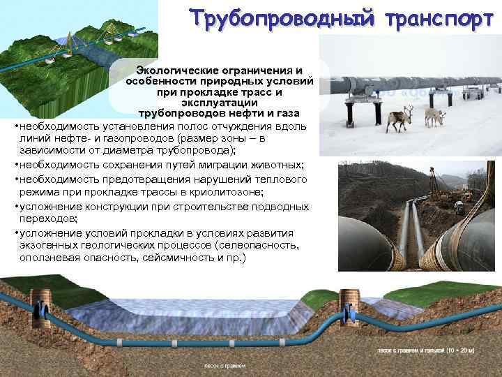 Особенности трубопроводного транспорта