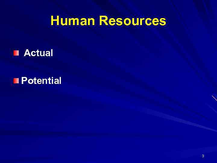 Human Resources Actual Potential 3 