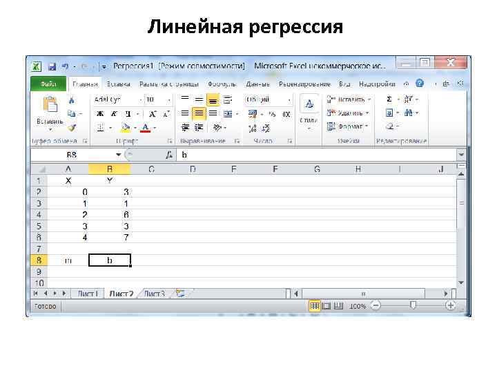 Линейная регрессия 