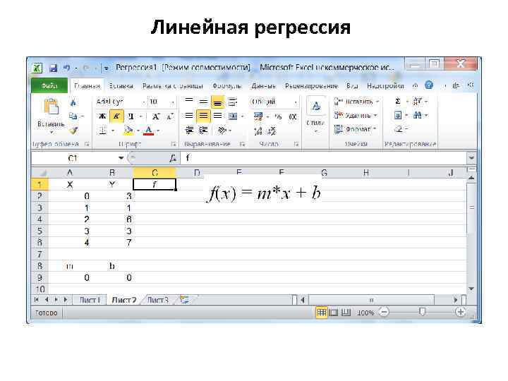 Линейная регрессия 