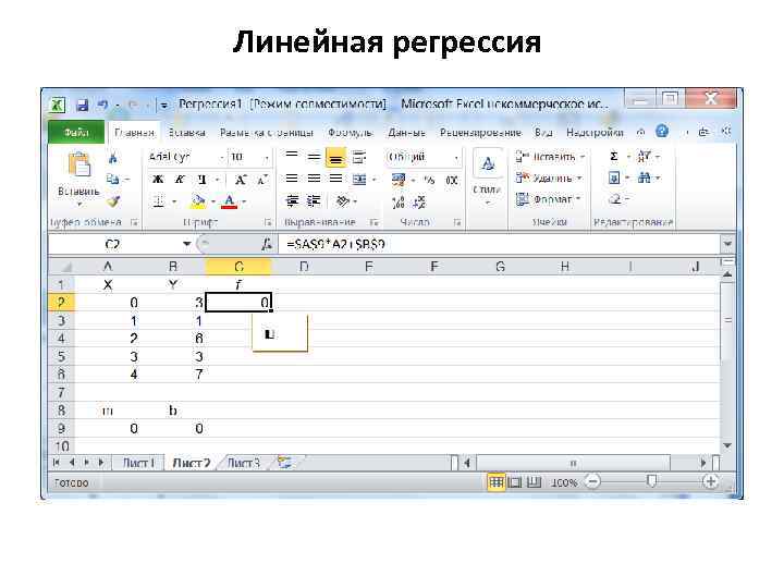 Линейная регрессия 