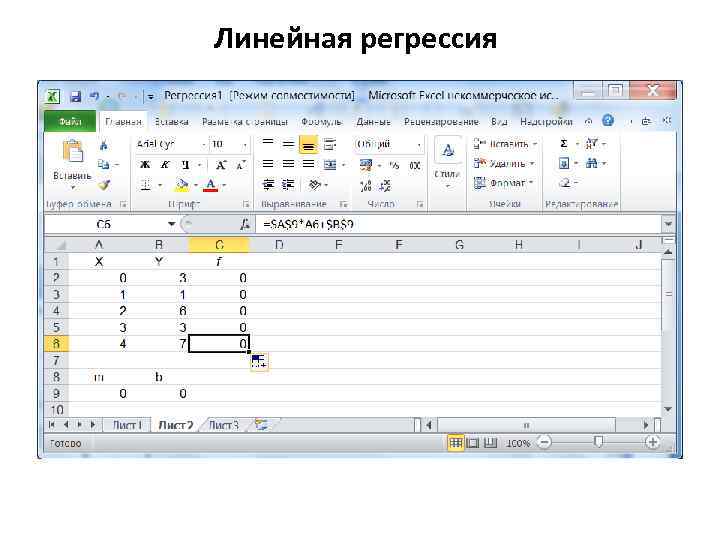 Линейная регрессия 