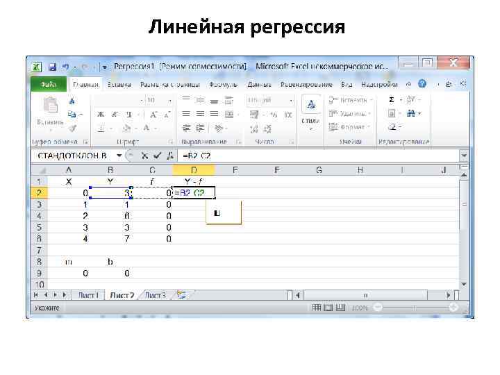 Линейная регрессия 