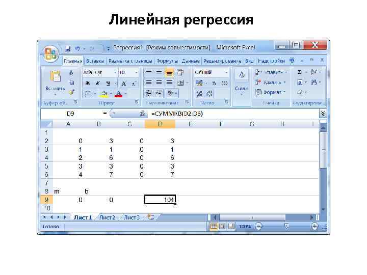 Линейная регрессия 