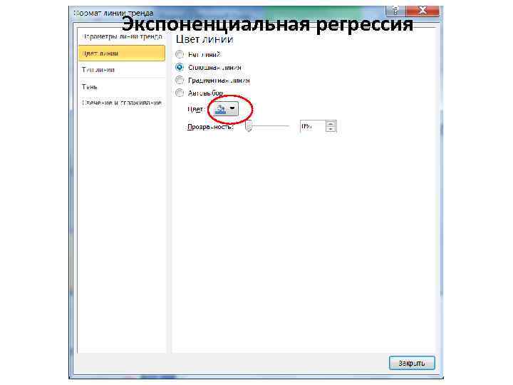 Экспоненциальная регрессия 