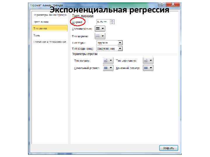Экспоненциальная регрессия 