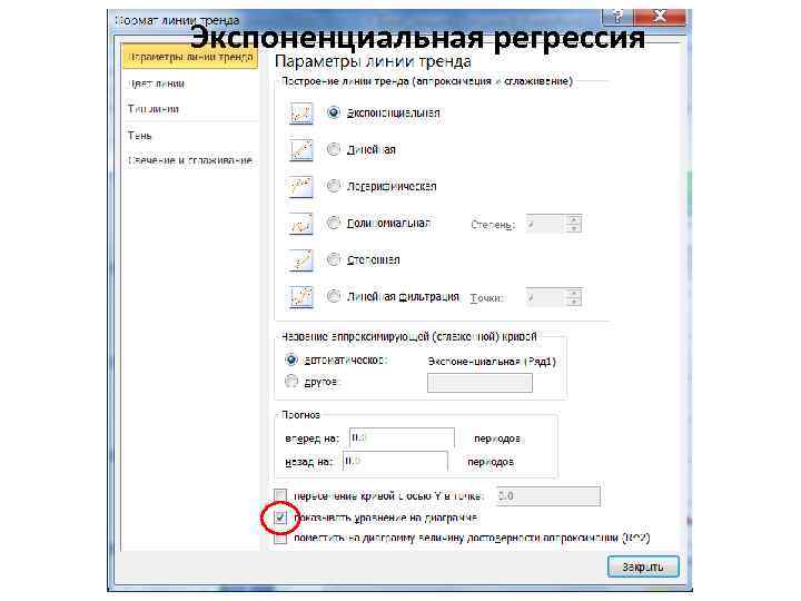 Экспоненциальная регрессия 