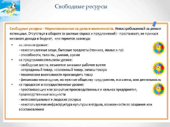 Свободные ресурсы 