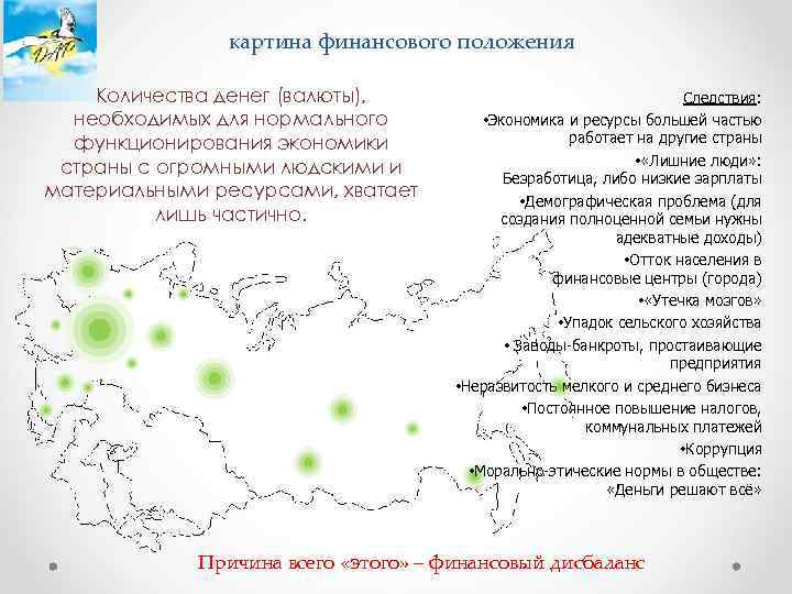 картина финансового положения Количества денег (валюты), необходимых для нормального функционирования экономики страны с огромными