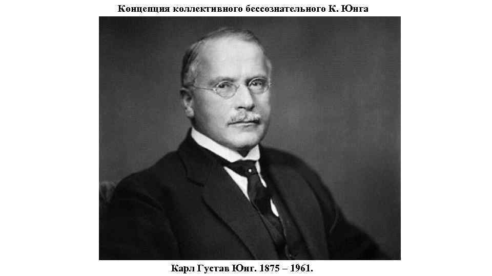 Концепция коллективного бессознательного К. Юнга Карл Густав Юнг. 1875 – 1961. 