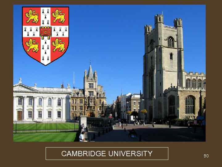 CAMBRIDGE UNIVERSITY 50 