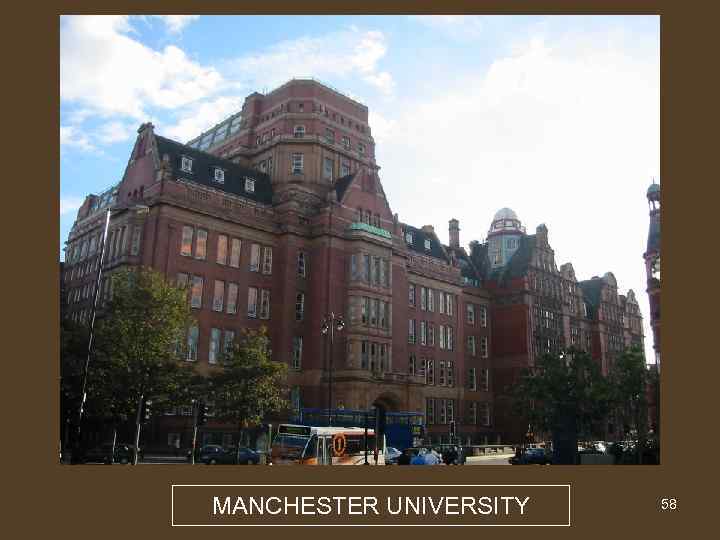 MANCHESTER UNIVERSITY 58 