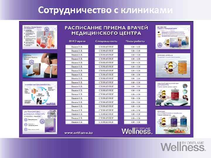 Сотрудничество с клиниками 