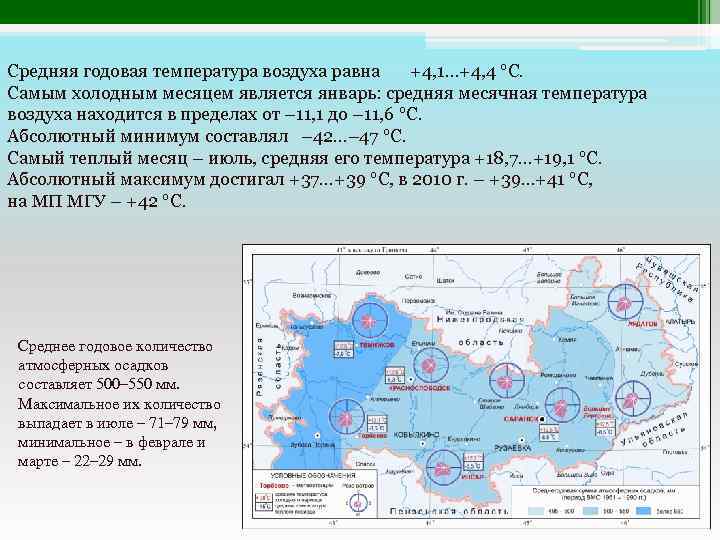 Карта осадков комсомольский мордовия