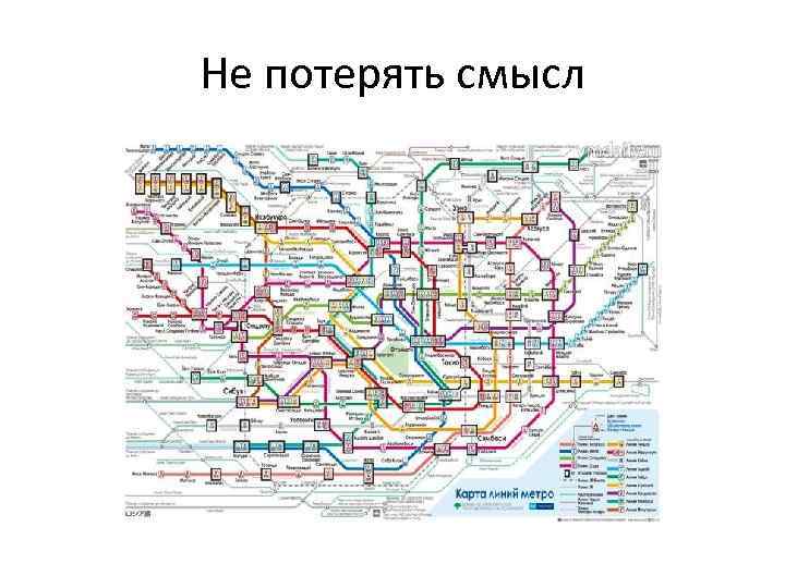 Не потерять смысл 