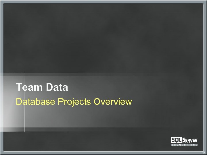 Team Database Projects Overview 5 