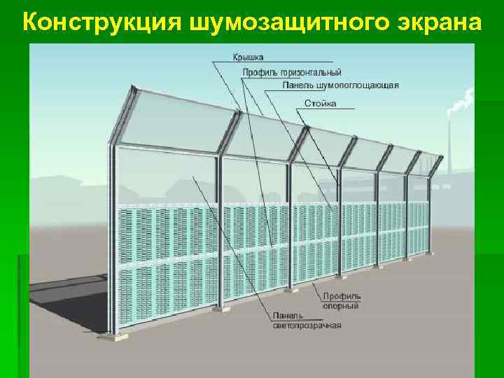 Конструкция шумозащитного экрана 