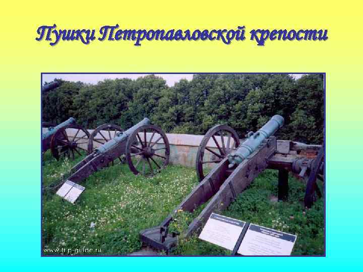 Пушки Петропавловской крепости 