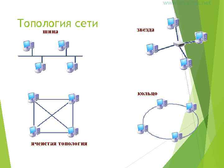 Топология сети шина звезда кольцо ячеистая топология 17 