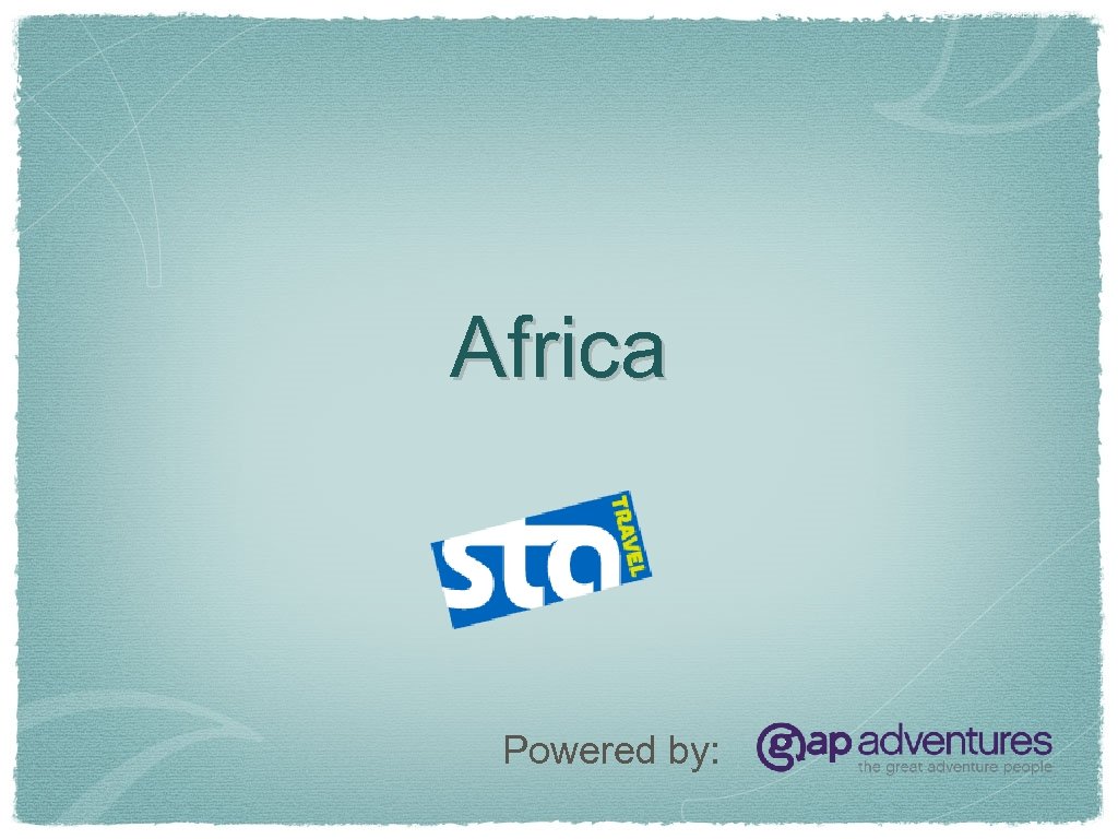 Africa Powered by: 