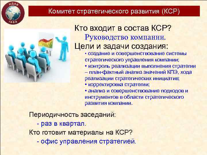 Комитет стратегического развития (КСР) Кто входит в состав КСР? Руководство компании. Цели и задачи