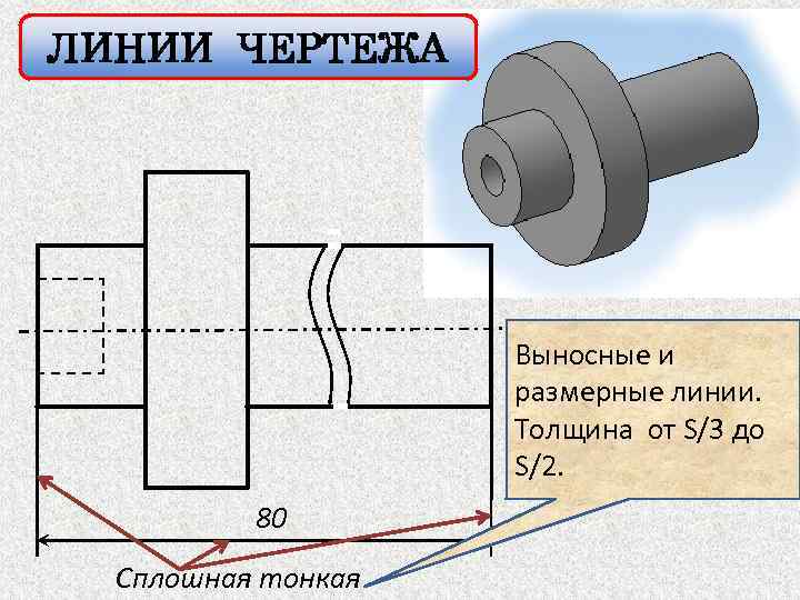 Выносная линия на чертеже. Выносная линия. Размерные и выносные линии. Размерные и выносные линии-сплошные тонкие линии. Черчение выносные линии толщина.