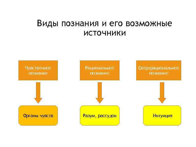 3 типа познания