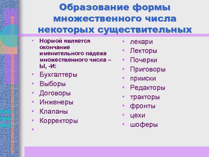 Подпись в форме именительного падежа множественного числа