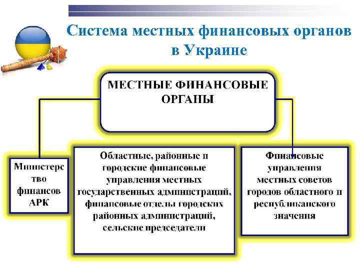 Система местных финансовых органов в Украине 