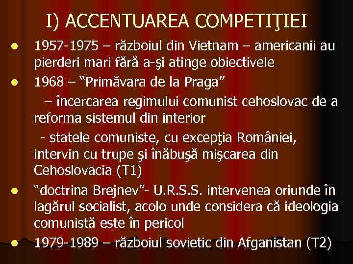 RÄƒzboiul Rece In Perioada 1963 1989 LecÅ£ie RealizatÄƒ