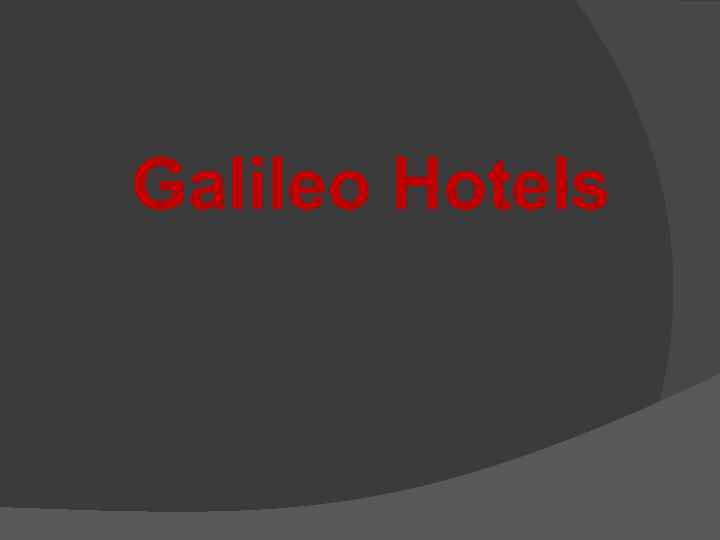 Galileo Hotels 
