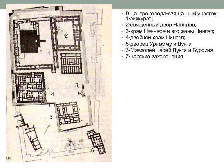  • В центре города-священный участок: • • • 2 1 3 4 5
