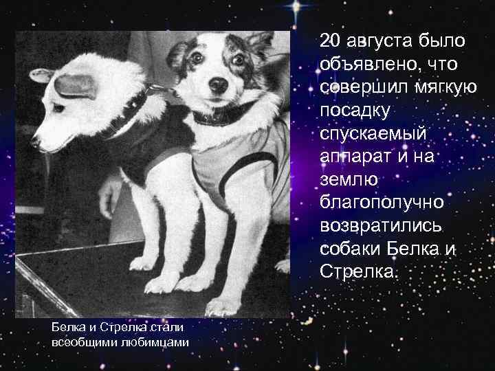 20 августа было объявлено, что совершил мягкую посадку спускаемый аппарат и на землю благополучно