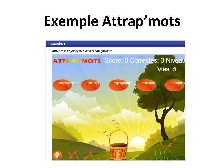 Exemple Attrap’mots 