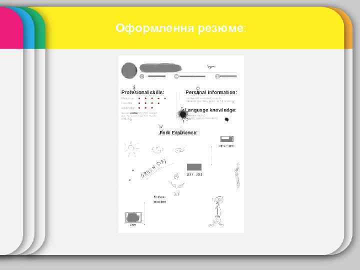 Оформлення резюме: 