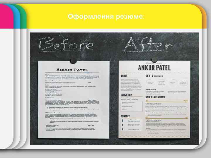 Оформлення резюме: 